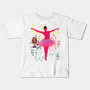 Dancing and Music, gift for teen, gifts for women, Christmas gifts Kids T-Shirt